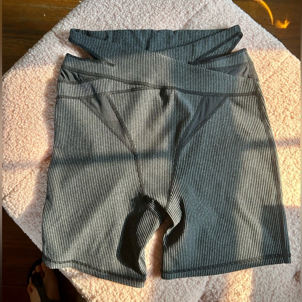 For Love & Lemons Gray Biker Shorts sz M